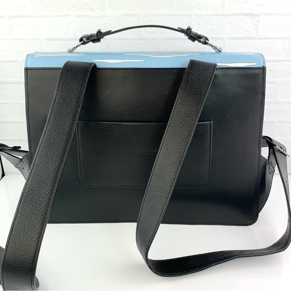 Min & Mon New York Silas Utopian Landscape Leather Backpack $450 - Picture 9 of 16